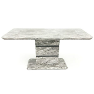 Modern Grey marble effect dining table