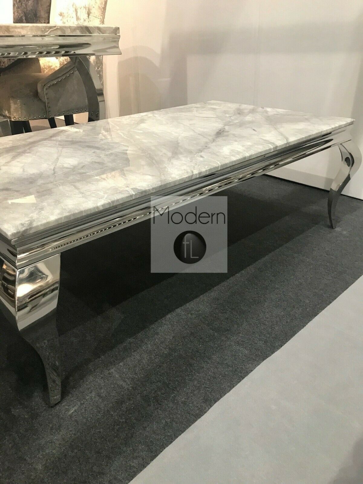 Louis marble coffee Table and Louis marble console table Louis marble coffee Table and Louis marble console table